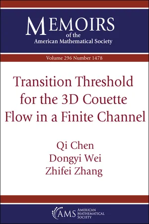 Transition Threshold for the 3D Couette Flow in a Finite Channel