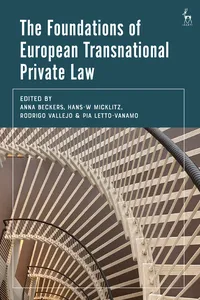 The Foundations of European Transnational Private Law_cover