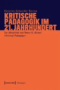 Kritische Pädagogik im 21. Jahrhundert_cover