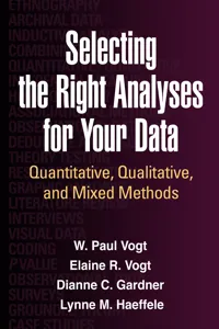 Selecting the Right Analyses for Your Data_cover