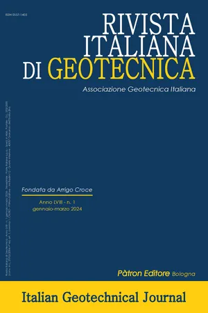 RIVISTA ITALIANA DI GEOTECNICA