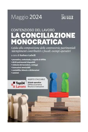 Contenzioso del lavoro - La conciliazione monocratica