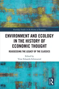 Environment and Ecology in the History of Economic Thought_cover