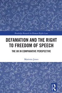 Defamation and the Right to Freedom of Speech_cover