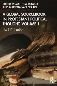 A Global Sourcebook in Protestant Political Thought, Volume I_cover