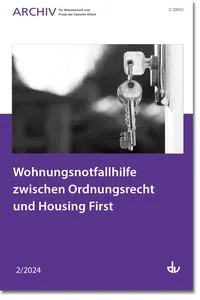 Wohnungsnotfallhilfe zwischen Ordnungsrecht und Housing First_cover