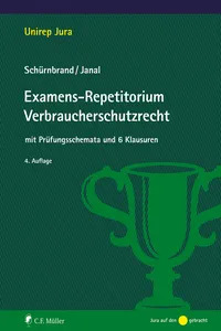 Examens-Repetitorium Verbraucherschutzrecht_cover