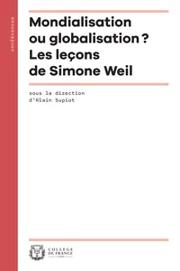 Mondialisation ou globalisation ? Les leçons de Simone Weil_cover