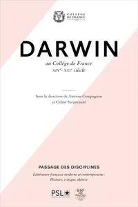 Darwin au Collège de France_cover