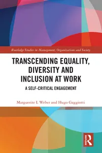 Transcending Equality, Diversity and Inclusion at Work_cover