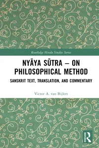 Nyāya Sūtra – on Philosophical Method_cover