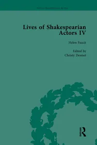 Lives of Shakespearian Actors, Part IV, Volume 1_cover