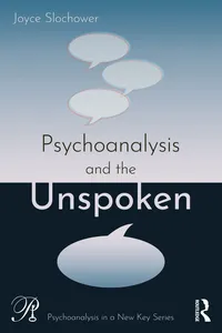 Psychoanalysis and the Unspoken_cover