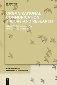 Organizational Communication Theory and Research_cover