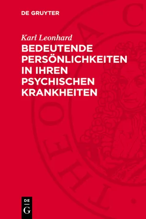 Bedeutende Persönlichkeiten in ihren psychischen Krankheiten