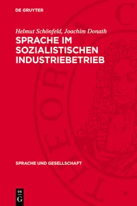 Sprache ım sozialistischen Industriebetrieb_cover