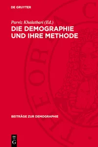 Die Demographie und ihre Methode_cover