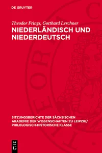 Niederländisch und Niederdeutsch_cover