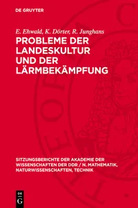 Probleme der Landeskultur und der Lärmbekämpfung_cover