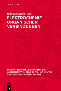 Elektrochemie organischer Verbindungen_cover