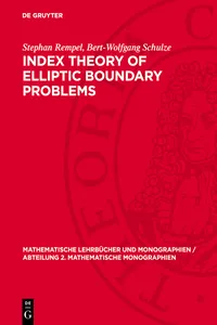 Index Theory of Elliptic Boundary Problems_cover