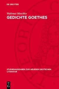 Gedichte Goethes_cover