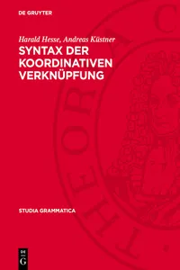 Syntax der koordinativen Verknüpfung_cover