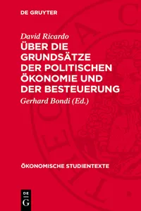 Über die Grundsätze der politischen Ökonomie und der Besteuerung_cover