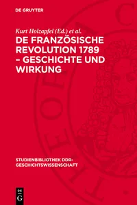 De französische Revolution 1789 – Geschichte und Wirkung_cover