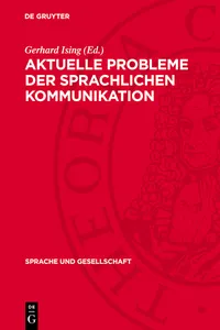 Aktuelle Probleme der sprachlichen Kommunikation_cover