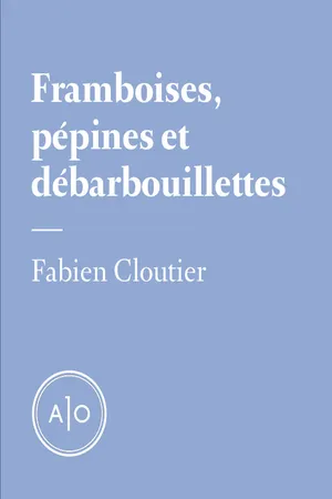 Framboises, pépines et débarbouillettes