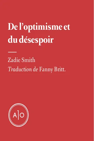 De l'optimisme et du désespoir