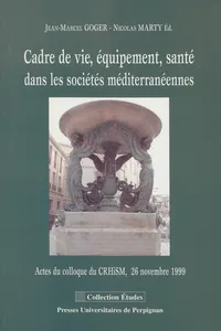 Cadre de vie, équipement, santé dans les sociétés méditerranéennes_cover