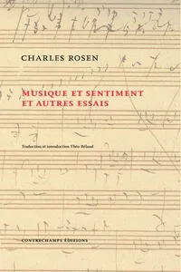 Musique et sentiment et autres essais_cover