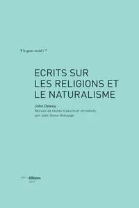 Écrits sur les religions et le naturalisme_cover