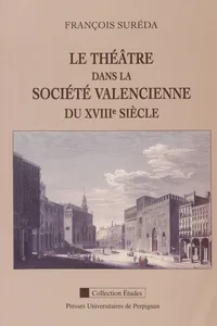 Le théâtre dans la société valencienne du XVIIIe siècle_cover