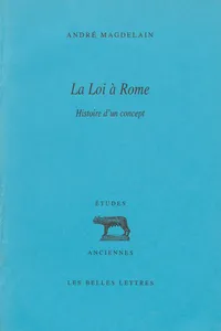 La Loi à Rome_cover