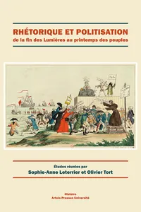 Rhétorique et politisation de la fin des Lumières au printemps des peuples_cover