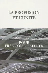 La profusion et l'unité_cover