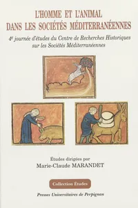 L'homme et l'animal dans les sociétés méditerranéennes_cover