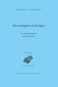 Du syntagme au lexique_cover