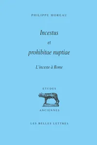 Incestus et prohibitae nuptiae. L'inceste à Rome_cover