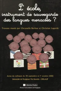 L'école, instrument de sauvegarde des langues menacées ?_cover