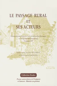 Le paysage rural et ses acteurs_cover