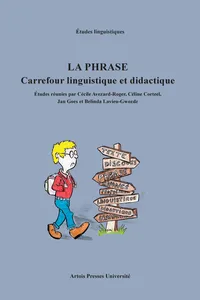 La phrase : carrefour linguistique et didactique_cover