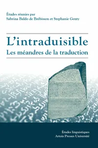 L'Intraduisible : les méandres de la traduction_cover