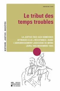 Le tribut des temps troubles_cover