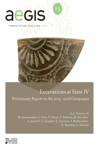 Excavation at Sissi IV_cover