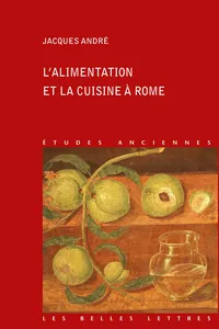 L'Alimentation et la cuisine à Rome_cover