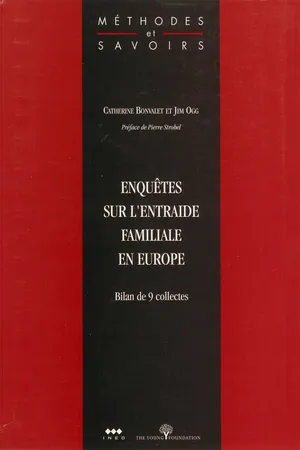 Enquêtes sur l'entraide familiale en Europe